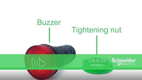 How to mount Harmony XB5 illuminated buzzer