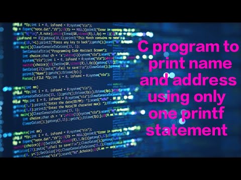 Basic C programme