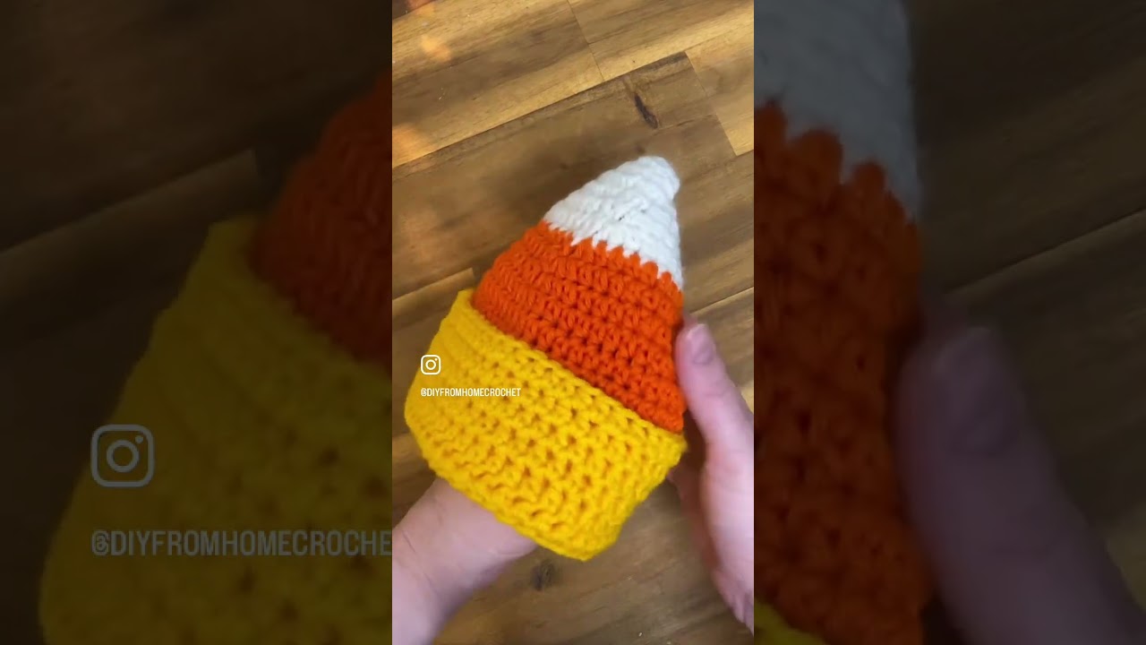 Crochet Candy Corn Hat Tutorial | Halloween Hat Pattern 