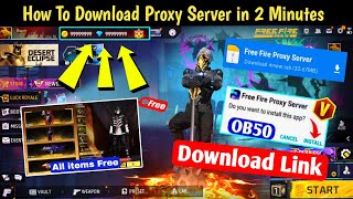FREE FIRE PROXY SERVER ☠️🤯 HOW TO DOWNLOAD FREE FIRE PROXY SERVER ✅ ANDROID / IOS