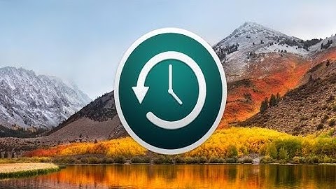 How to use Time Machine on MacOS Part 1