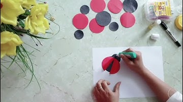 Hướng dẫn trẻ cắt dán" con bọ rùa" bằng giấy màu   GV:: Đỗ Thị Thường