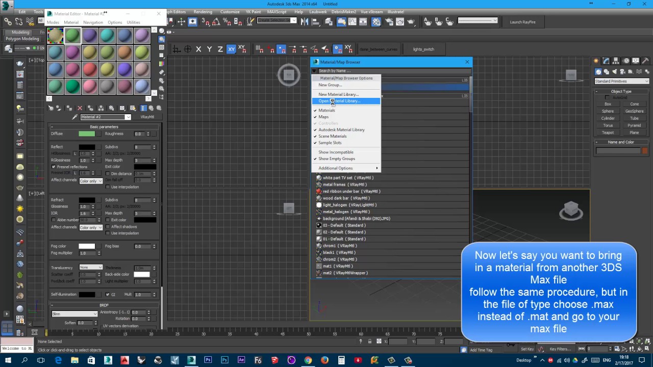 3Ds Max Import Vray Materials - Youtube