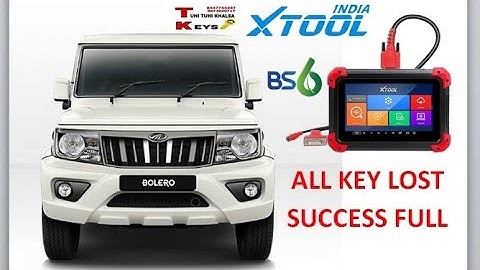 BS6 MAHINDRA  BALERO KEY PROGRAMING LOST CASE XTOOL X100 PAD 1 SUCCESS FULL 👍👍