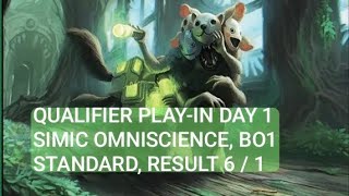 BO1 Qualifier Play-In Day 1 | Result 7 / 0 | Simic Omniscience | Standard | MTG Arena