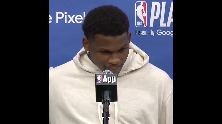 Ant Man noticed Aaron Gordon’s box score leaving the press conference 😂😂