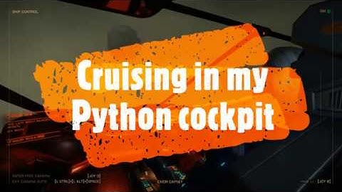 Elite Dangerous Horizons cruising in my Python with cockpit views