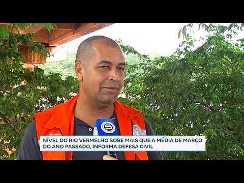 Nível do Rio Vermelho sobe em Rondonópolis e região do Miau fica alagada