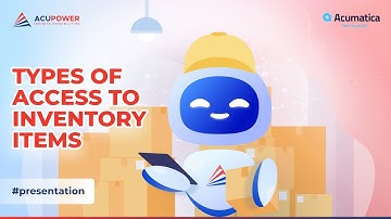 How to give access to inventory items in Acumatica Cloud ERP