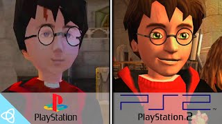 Harry Potter and the Chamber of Secrets - PS1 vs. PS2 | Side by Side