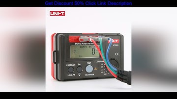 Deal UNI-T UT582+ Digital RCD (ELCB) Tester AUTO RAMP Leakage Circuit Breaker Meter with Mis-Operat