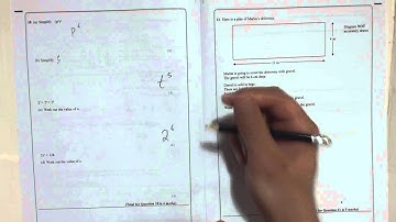 Edexcel GCSE Paper 2 June 2014 Question 10 - Indices