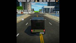 “Insane Jeep Stunt Gone Wrong 😳🔥 | Extreme Driving Gameplay”#jeepstunt