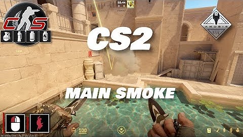 CS2 - Smoke Anubis CT Spawn to Main A