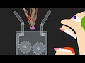 【Algodoo】Blender & eat.　ミキサーにかけて食べる