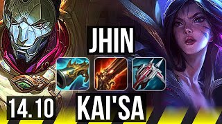 JHIN & Nautilus vs KAI'SA & Alistar (ADC) | 15/1/8, Legendary, 1100+ games | EUW Master | 14.10