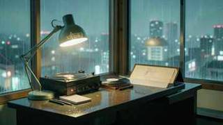 Midnight Desk Focus | 1 Hour Tokyo Lofi for Study, Coding & Night Work