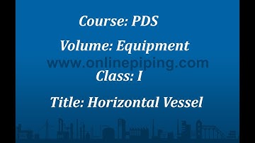 PDS Equipment Modelling Training Tutorial Video. Class-1