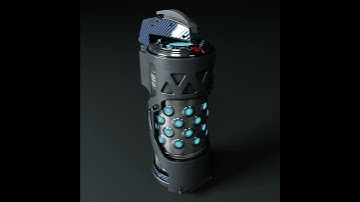 Sci-fi grenade turntable