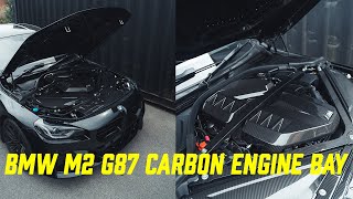Bmw M2 G87 Engine Bay Carbon Transformation