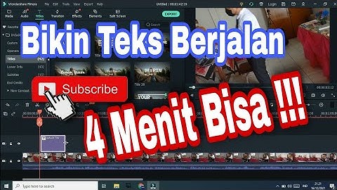 Cara Membuat Teks Berjalan di Filmora #filmora #editing#subtitle