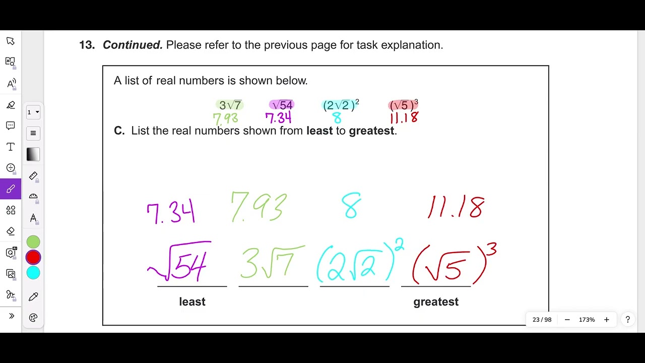 2016 Module 1 Problem 13 Algebra 1 PDE Item and Scoring Sampler