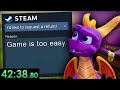 Can i beat all 3 spyro games and get a steam refund