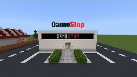 Minecraft Tutorial: How To Build GameStop in Minecraft