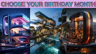 Choose Your Birthday Month & See Your Unique House! | Beautiful Houses | House Gift | Unique |