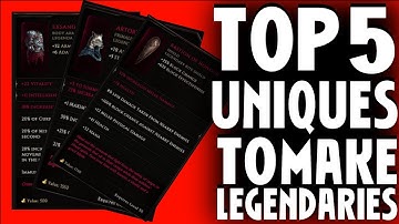Top 5 Uniques I Would Make Legendary, My Wishlist for Last Epoch Patch 8.4