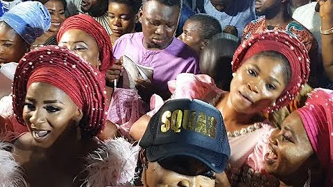 Mide Martins,Mercy Aigbe, Iyabo Ojo,Eniola Ajao Spray money on the couple &dance at OBA 2018 Wedding