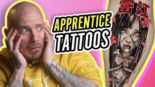 APPRENTICE TATTOOS #7 | Tattoo Critiques | Pony Lawson