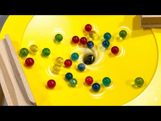 【ASMR】 satisfying marble swirl! shocking ending!