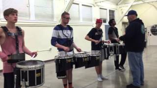 First Rehearsal for Winter Percussion 2015-16