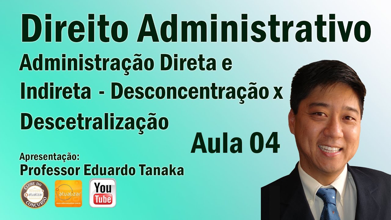 Direito Administrativo - Aula 04 (Adm Direta e Indireta - Desconcentração x Descentralização)