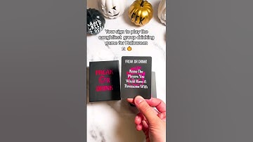 Play the naughtiest group drinking game to reveal how freaky your friends are 😏👀 #freakordrink