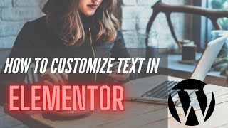 How to add text over a hero image on Elementor (free version)