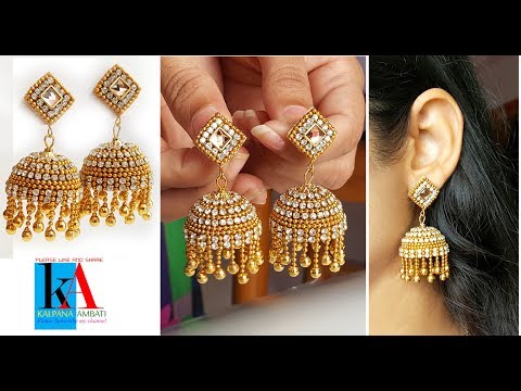 Fancy Gajra Style Round Stud Earrings - J.S Jewellery Store PK