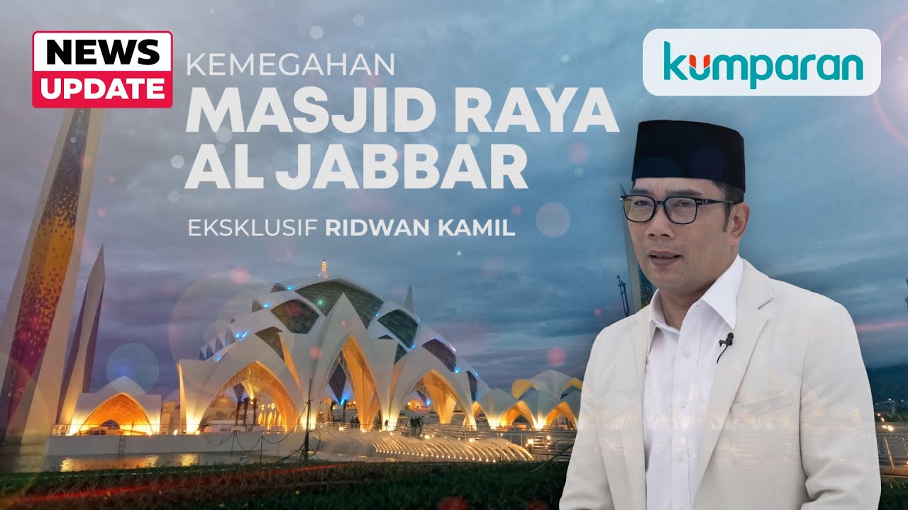 [EKSKLUSIF] Perpaduan Ornamen Islam dan Jawa Barat, Megahnya Masjid Raya Al Jabbar