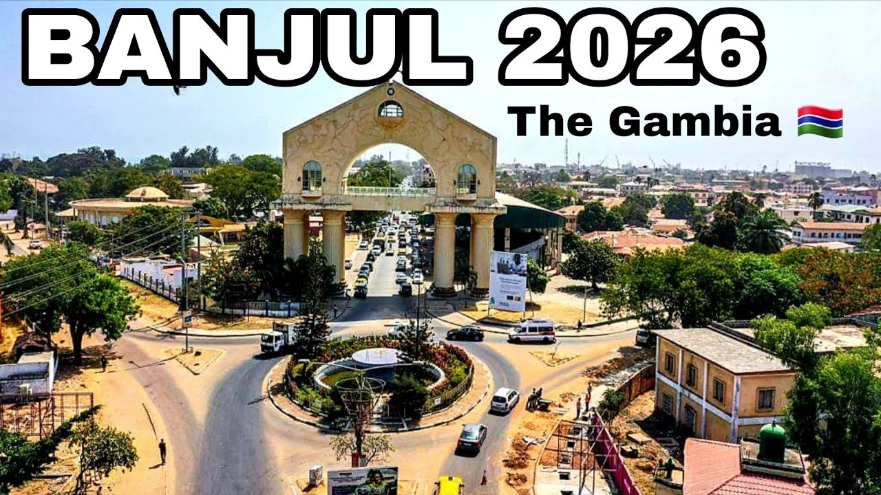 Gambia’s Capital Banjul Drive 2026 | Clean Roads & Historic Places Port Area Old Streets & New Roads