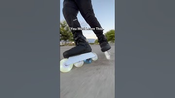 How To Turn For Beginners 🔥😱 #rollerblading #tips #summervibes #shorts