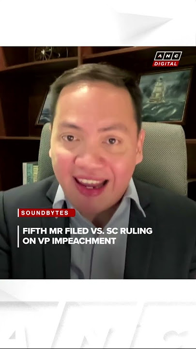 New petition urges Supreme Court to reverse decision on VP Duterte impeachment | ANC
