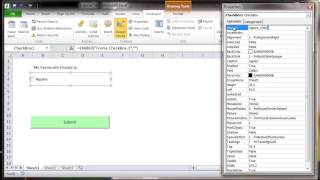 Information Excel 2010 VBA Tutorial 58   ActiveX Controls   Check Box Guide