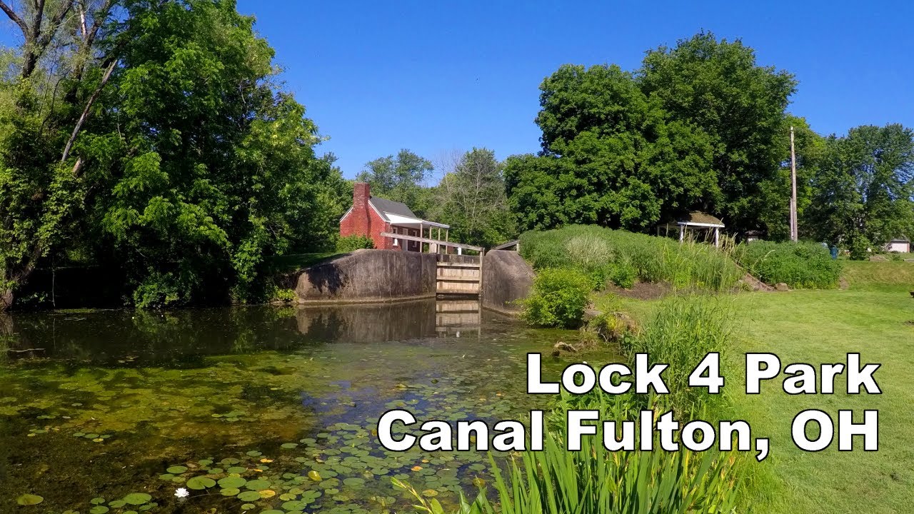 Hike and Bike the Ohio & Erie Towpath Lock 4 Park Canal Fulton, OH