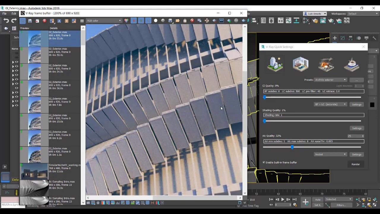 VRay Global illumination, control total - YouTube