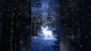 Magic forest in winter 【Animated】
