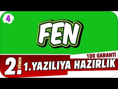 4.Sınıf Fen 2.Dönem 1.Yazılıya Hazırlık 📝 #2023