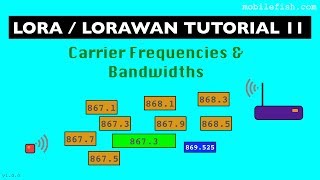 LoRa/LoRaWAN tutorial 11: Carrier Frequencies and Bandwidths