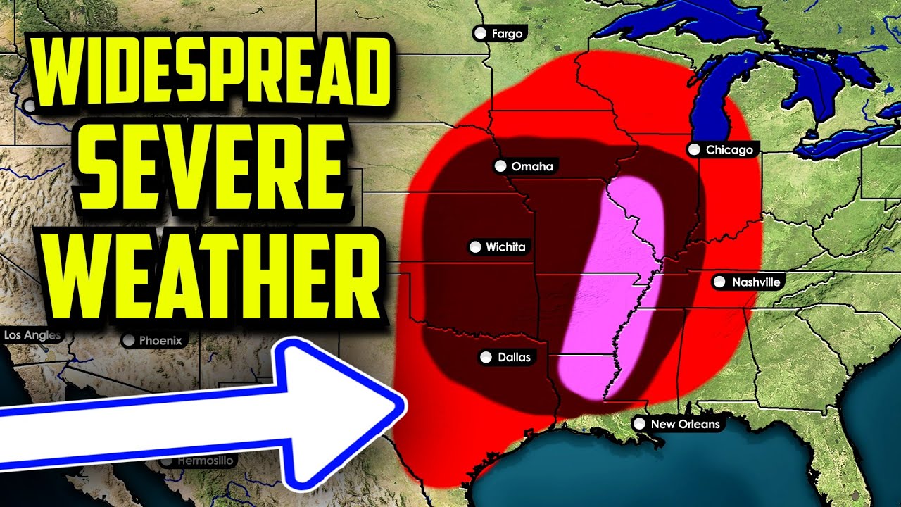 Multi-Day Severe Weather Threat Spans Across 20 States - YouTube