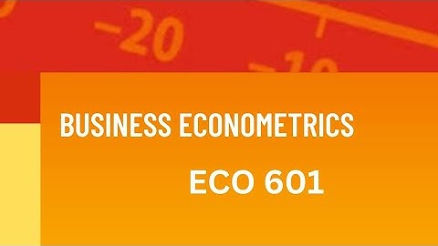 Eco-601|GDB Solution